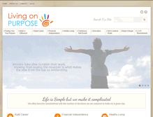 Tablet Screenshot of living-on-purpose.net